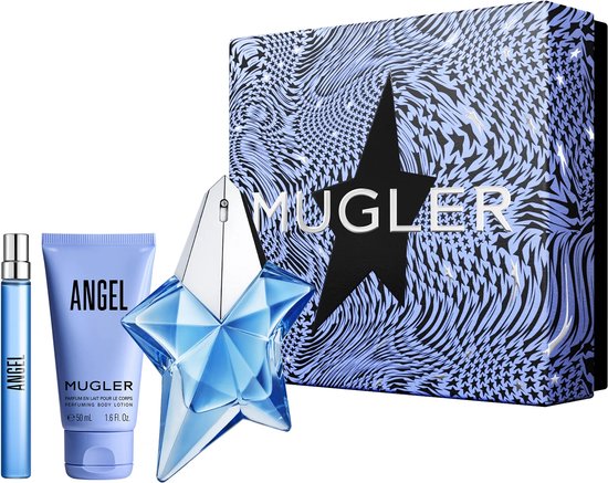 Thierry Mugler Angel EDP 50 ml + lotion pour le corps 50 ml + eau de parfum  10 ml... | bol