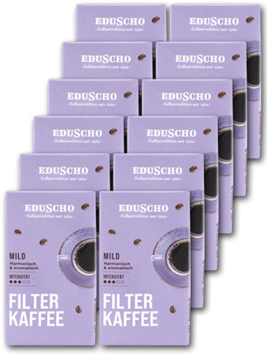 Goedkoopste Eduscho Mild Filterkaffee Gemalen – 12x500Gr