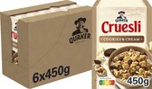 Quaker Cruesli Cookies & Cream - Ontbijtgranen - 6 x 450 gram
