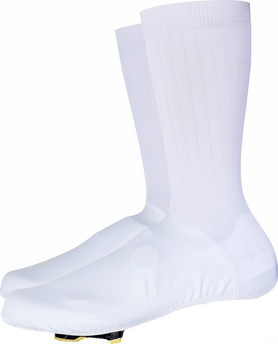 Airoman.cc - Airo ' No Logo' - Couvre-chaussures Aero légers AO1 - Wit - Taille L (43-47) - Contre-la-montre/ Cyclisme/VTT/Gravel