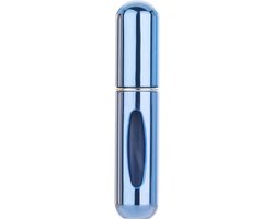 Foto: Cmj parfum verstuiver shiny blauw 5ml lipstickformaat navulbaar handig voor onderweg luxe