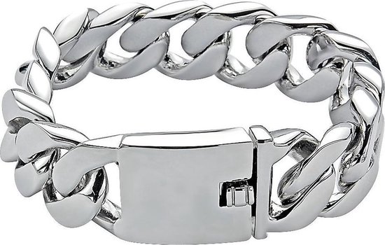 Behave Gourmet schakel armband - mannen - vrouwen - 17.5 cm