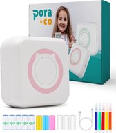 Pora&Co - Mini Printer voor Mobiel - Fotoprinter voor Smartphone - Roze