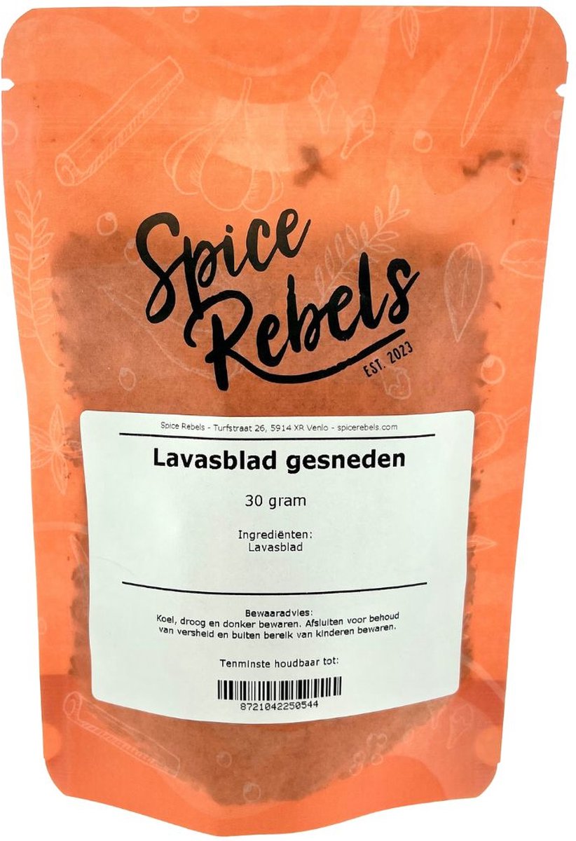 Goedkoopste Spice Rebels - Lavasblad gesneden - zak 30 gram