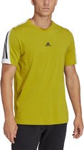 Adidas Future Icons 3 Stripes T-shirt Met Korte Mouwen Geel M Man