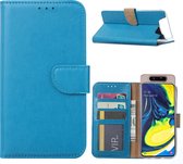 Hoesje voor Samsung Galaxy A80 / A90 - Book Case - Turquoise