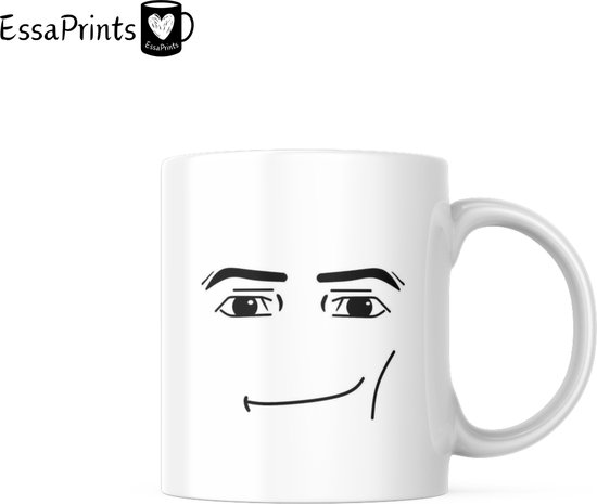 EssaPrints Mok - Roblox Mok - Roblox Face Mok - Meme - Meme Mok - Grappig Mok - Couples Mok - Cadeau Mok - Moederdagscadeau - Verjaardagscadeau - Koffiemok - Coffee Mug - Mug - Gift Mug - Kerstcadeau