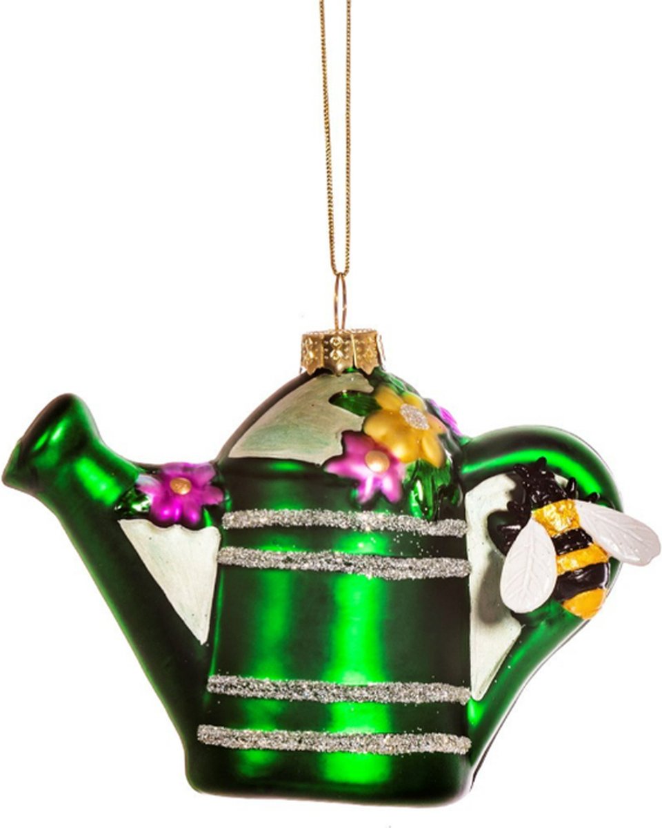 Groene gieter kerstbal - Sass & Belle