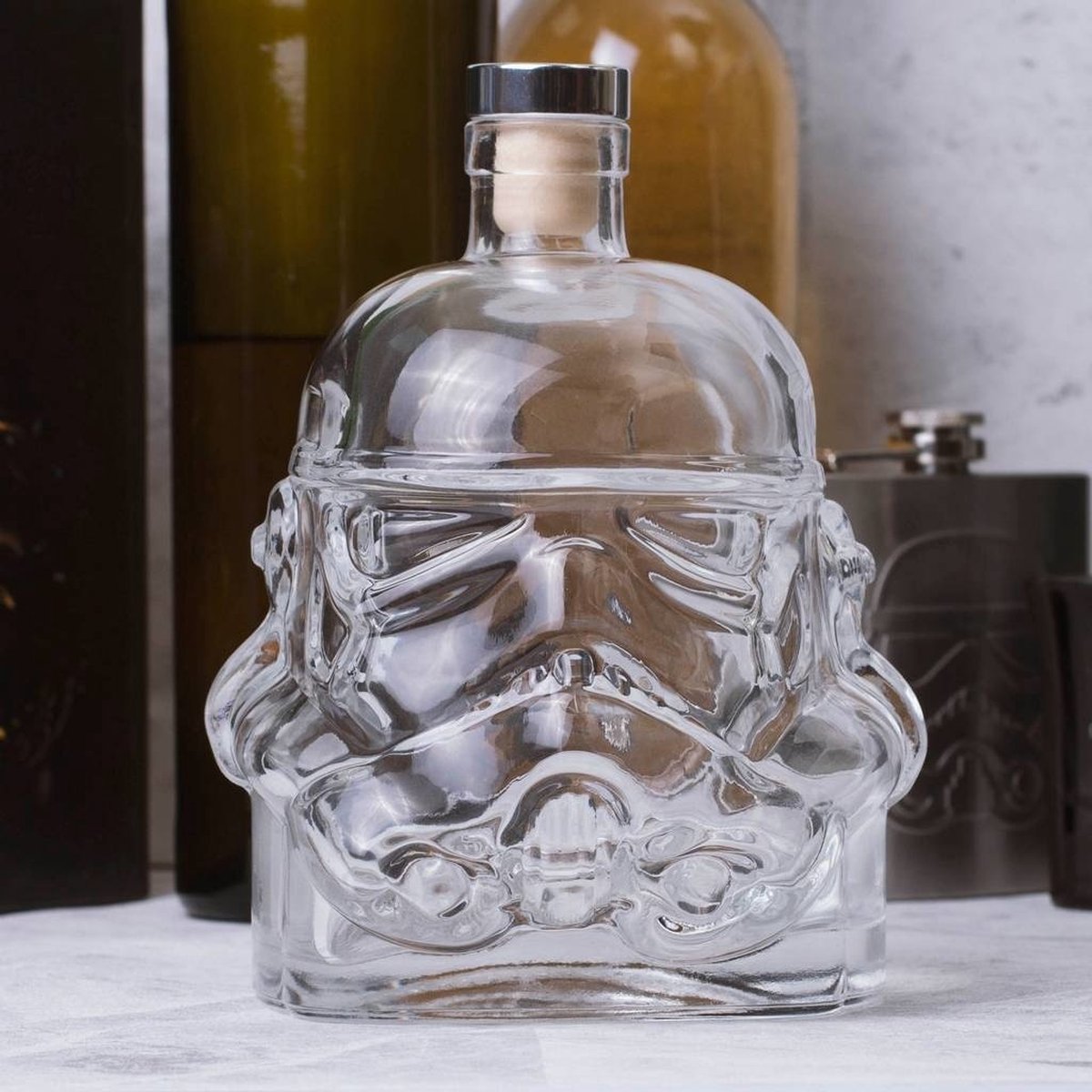 Thumbs Up Star Wars Glass Stormtrooper Decanter True To The Original London  1976