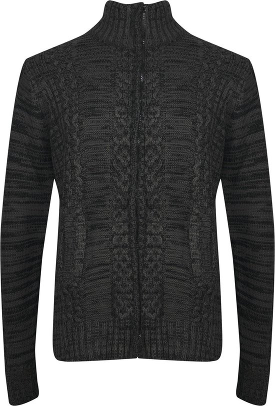 NEW REPUBLIC - Cardigan torsadé tricoté Homme - Taille 4XL - Zwart