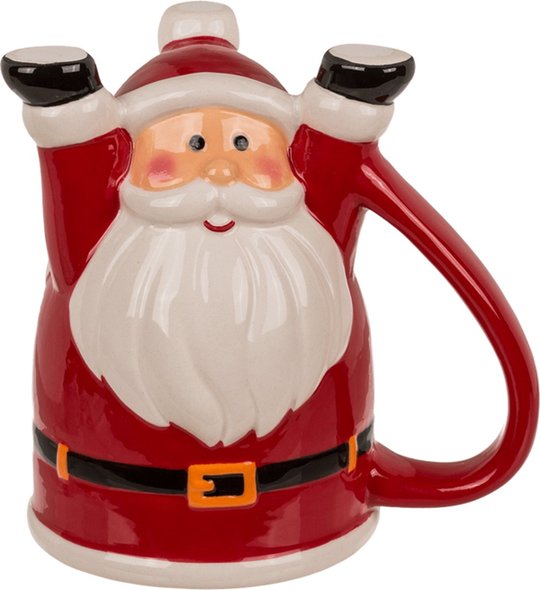 Out of the Blue Stoneware Mok Upside Down - Kerstman