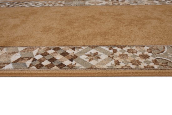 Tapiso – tapis de couloir en caoutchouc antidérapant, marron, Beige, pour couloir Oriental, salon, taille 80x500