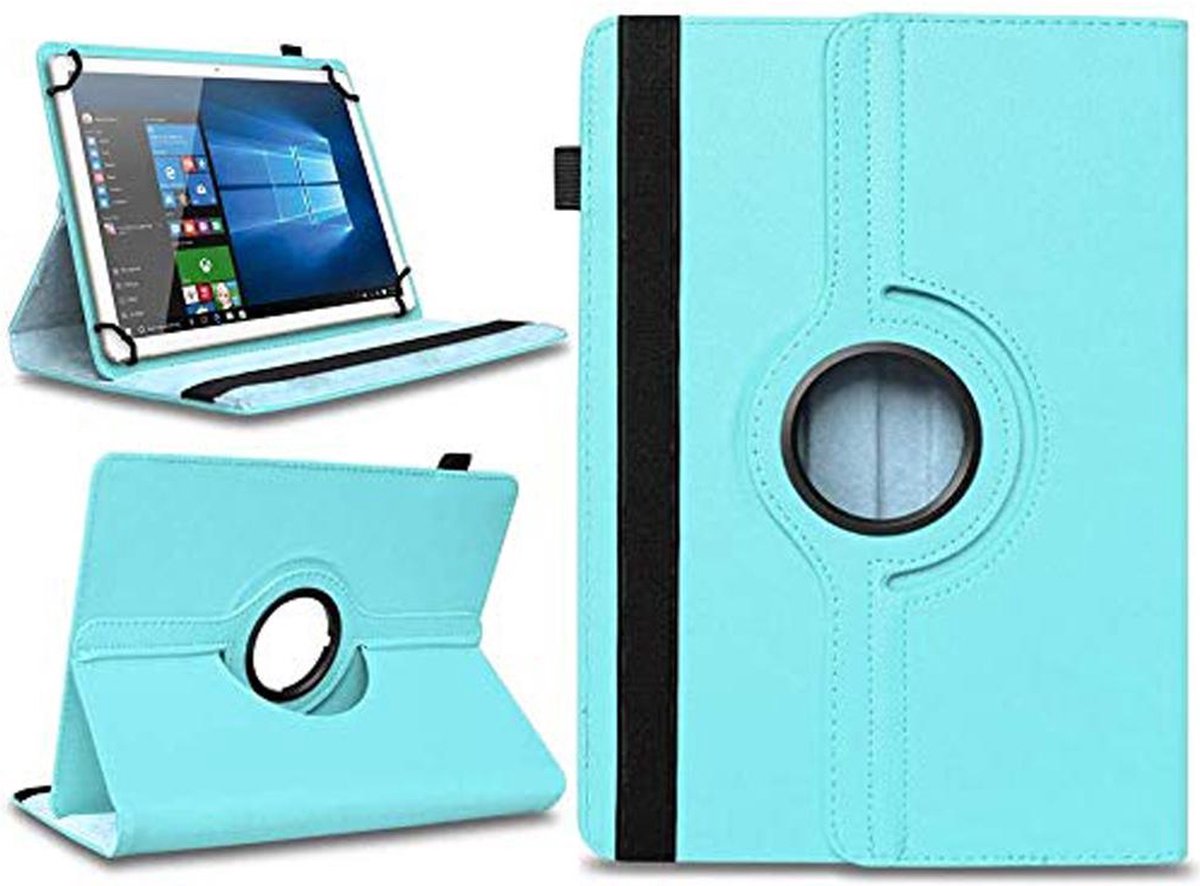 Universele Tablet Hoes voor 10 inch Tablet - 360° draaibaar - Licht blauw - - Universeel Case Cover Hoesje
