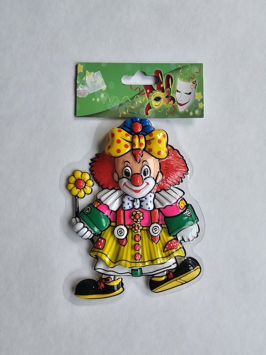 DPKOW Tafelkleed, clown voor carnaval, carnaval, waterdichte clowntafeldecoratie voor thuis
