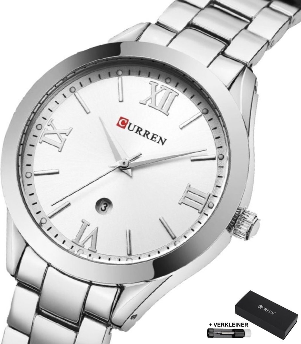 Curren - Dames - Horloge - 30 mm - Zilverkleurig