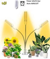Ortho® - LED Groeilamp - Wit licht - Bloeilamp - Kweeklamp - Full Spectrum - Grow light - Groei lamp (met 3 lampen) met Flexibele lamphouder - Hoge lichtintensiteit - Klem spotje - 3x