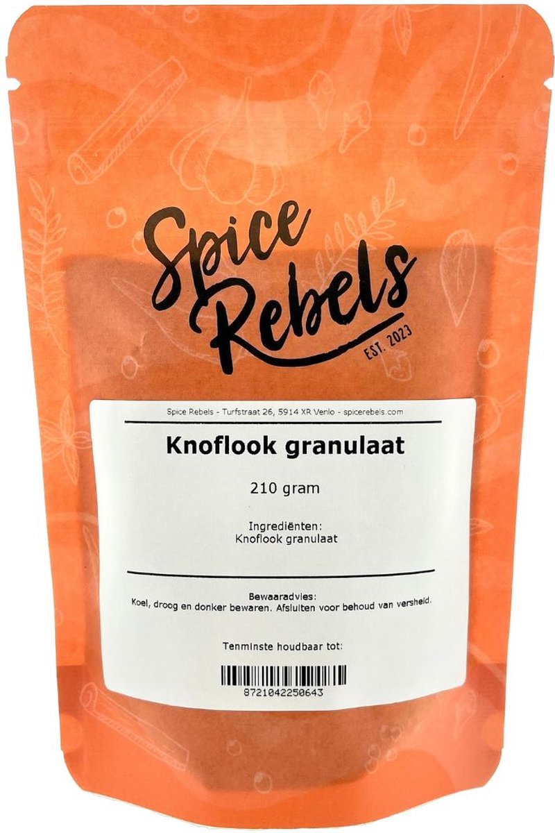 Goedkoopste Spice Rebels - Knoflook granulaat - zak 210 gram