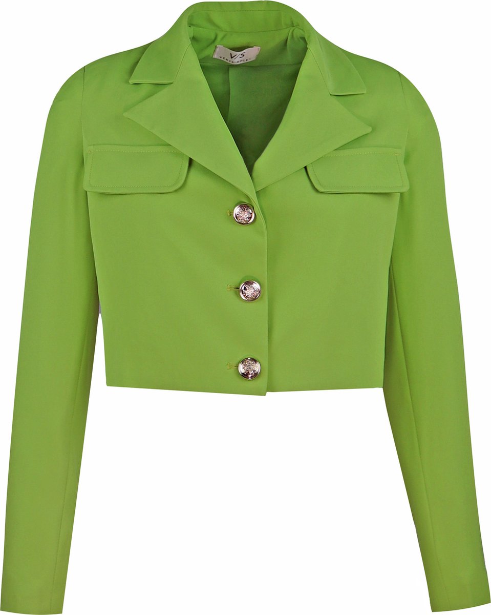 Verysimple • korte groene blazer • maat XS (IT40)