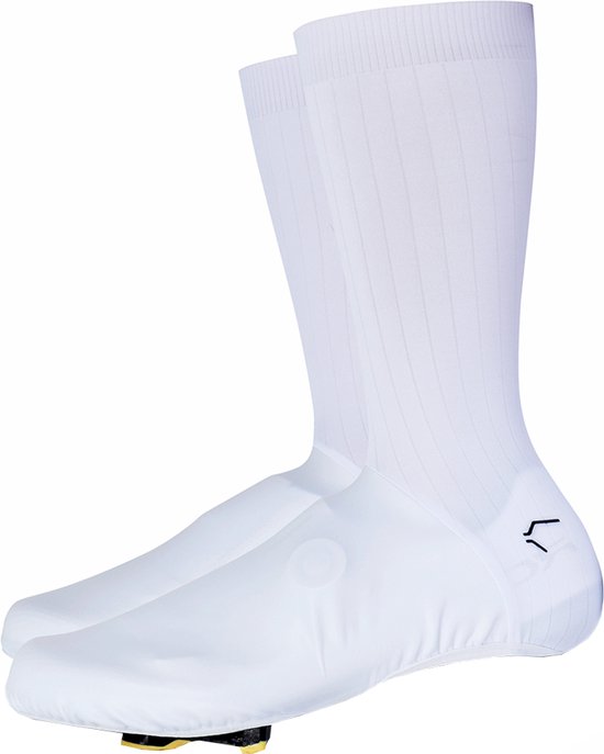 Airoman.cc - Airo 'Signature' - Couvre-chaussures Aero légers AO1 - Wit - Taille L (43-47) - Contre-la-montre/ Cyclisme/VTT/Gravel