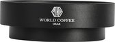 World Coffee Gear - Dosing Ring - 58mm diameter - Black - opzetring - filterdrager - koffie doseer ring - barista musthave - koffie gadget - magneet dosing ring - barista gadget - professionele koffie - RVS - zwart