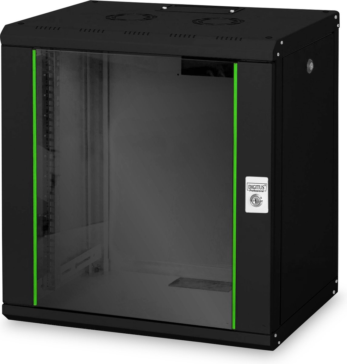 DIGITUS Unique Serie 19 Inch Wandkast 12U Zwart