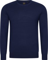 Mario Russo Ronde Hals Pullover - Trui Heren - Sweater Heren - Navy - XL