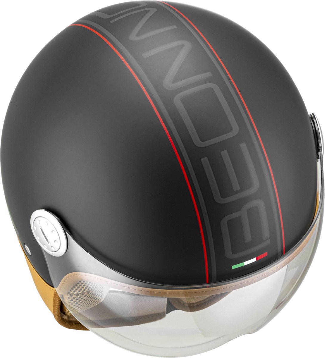 Beon Design luxe Geschikt als Snorfiets Brommer Motor Scooter helm