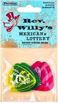 Jim Dunlop - Rev. Willy's - Plectrum - Mexican Lottery - 6-pack