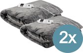 Bol.com Malatec Elektrische Deken - Onderdeken - Warmte Deken - 2 Persoons - Grijs aanbieding
