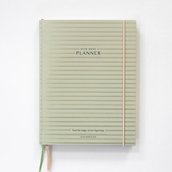 Leukigheidjes - Agenda hebdomadaire - Couverture verte souple - Non daté