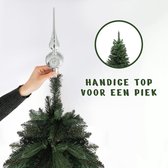 DiversePine Volle Kunstkerstboom 210 cm - Stevige kerstboom - Metalen voet - Snel opgezet - 30 Jaar