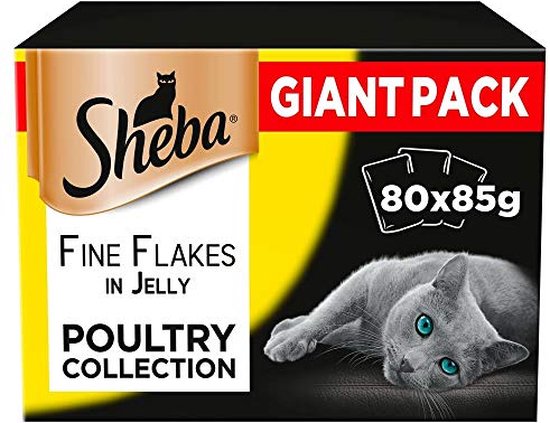 Sheba Nourriture humide pour chat Selection en sauce, 80 x 85 g