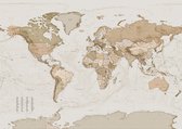 Fotobehang - Earth Map 350x250cm - Vliesbehang