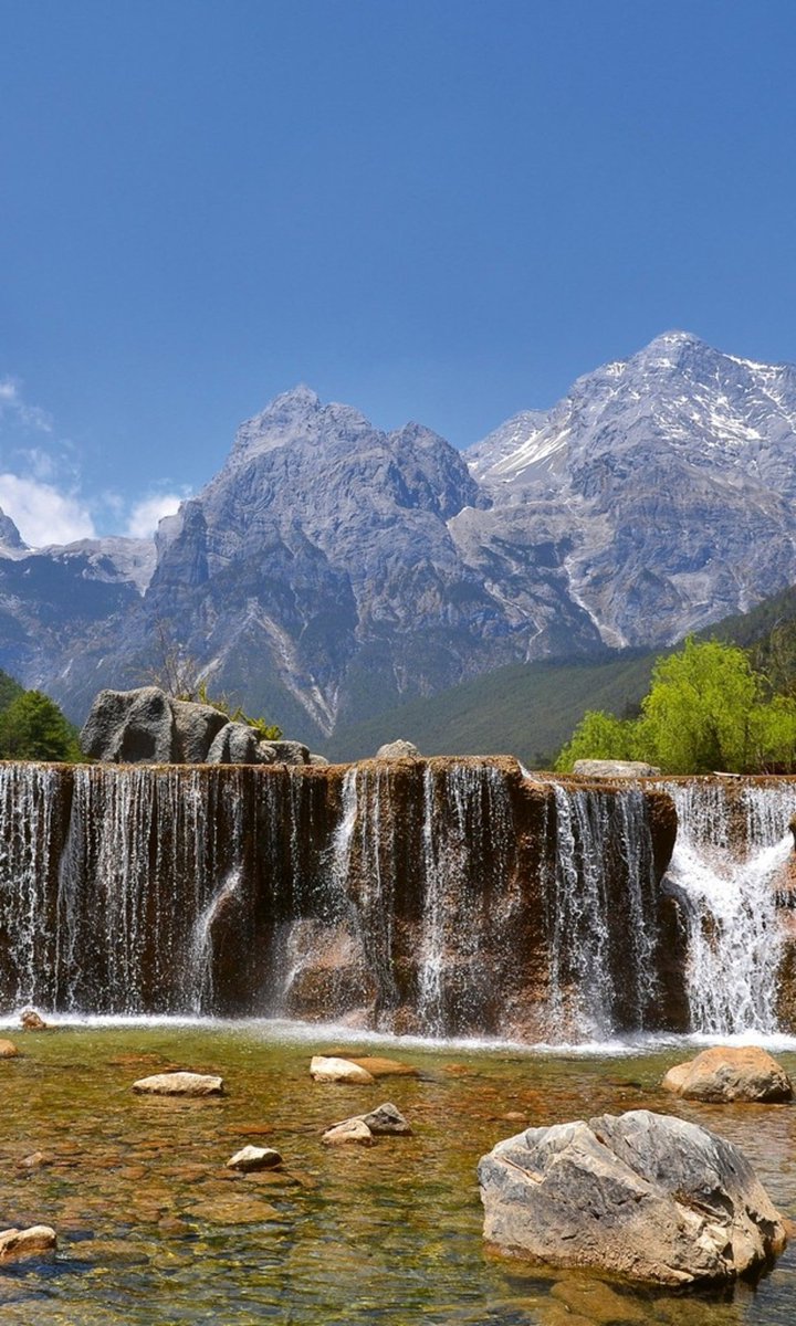 Fotobehang - Alps 150x250cm - Vliesbehang