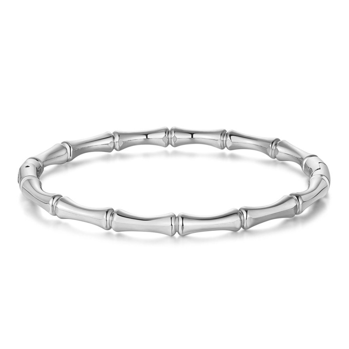 Bracelet Acier Inoxydable Femme Jonc Plat 4 mm