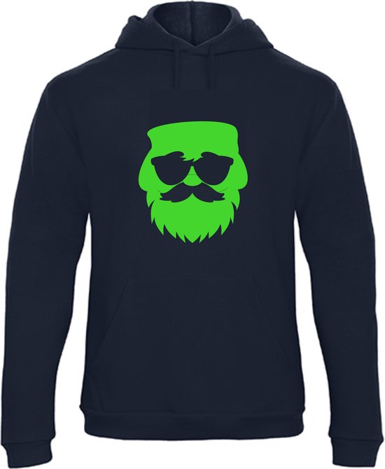 Weihnachts Hoodie Grün - Merry Christmas & Rentiermotiv