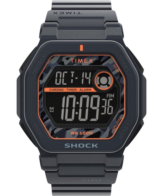 Timex Command Encounter TW2V93800 Horloge - Kunststof - Blauw - Ø 42 mm