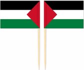 Akyol - 15 x cocktailprikkers Palestijnse vlag | Palestijnse land vlag prikker | Palestina cocktailprikker - cocktailprikkers vlag - party prikkers 15 stuks – Palestijnse verjaardag- verjaardag – Palestina- Prikkers–feestprikkers – steun Palestina
