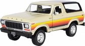 Motor Max modelauto/speelgoedauto Ford Bronco hard top - creme - schaal 1:24/19 x 8 x 8 cm