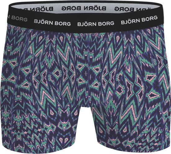 Björn Borg Cotton Stretch boxers - heren boxers normale lengte (1-pack) - multicolor - Maat: S