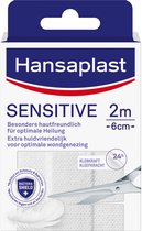Hansaplast - Sensitive Pleister - 2m X 6cm - Zeer huidvriendelijk - Pijnloos te verwijderen