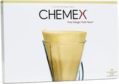 Chemex Filters Ongevouwen Bruin Voor Coffeemaker - 3-Kops - 100 stuks
