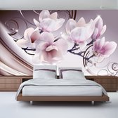 Fotobehangkoning - Behang - Vliesbehang - Fotobehang - Meet the Magnolias - Magnolia - Bloemen - Magnolia's - 250 x 175 cm