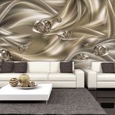 Fotobehangkoning - Behang - Vliesbehang - Fotobehang Diamanten Luxe - Abstract - Velvet Kiss - 100 x 70 cm