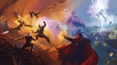 Fotobehang - Avengers Epic Battles Two Worlds 500x280cm - Vliesbehang