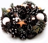 Couronne de Noël - Couronne de pin - Couronne décorative
