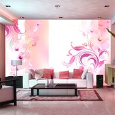 Fotobehangkoning - Behang - Vliesbehang - Fotobehang - Rose passion - Bloemen - 300 x 210 cm