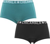 Chicamala dames 2P boxer basic noir & bleu II - XL