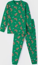 Woody pyjama jongens - groen kerst - 232-18-CPA-Z/971 - maat 140