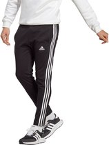 Pantalon adidas Sportswear Essentials Single Jersey Tapered Open Hem 3-Stripes - Homme - Zwart- XS
